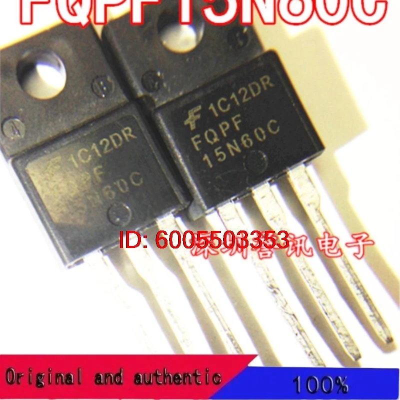 10PCS 100% New original  100%15N60 FQPF15N60C  K15T60