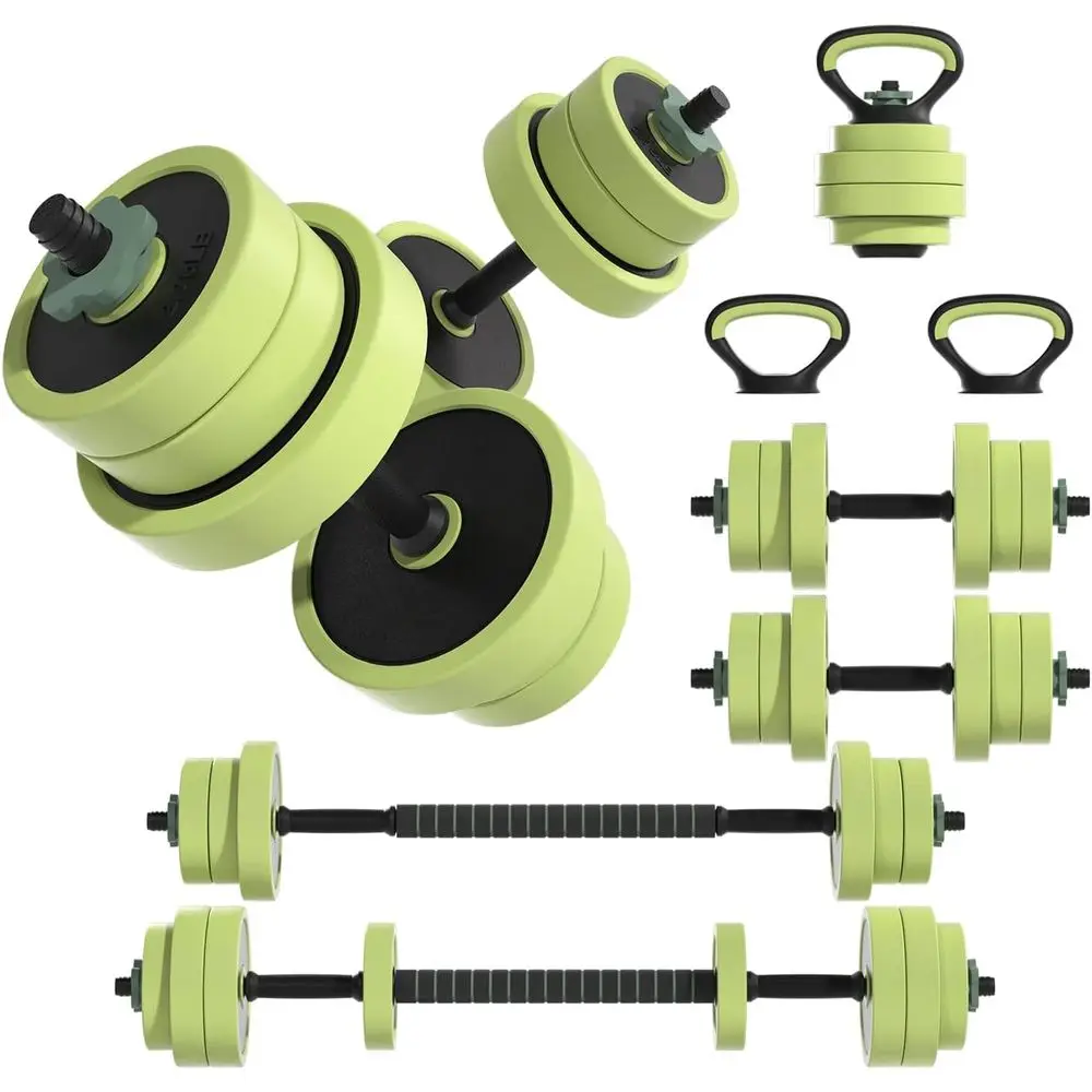 

Многофункциональные регулируемые гантели 5-в-1: скамья, гиря, упоры для отжиманий, весовые диски, гантели с железным песком, с таблицей упражнений для дома