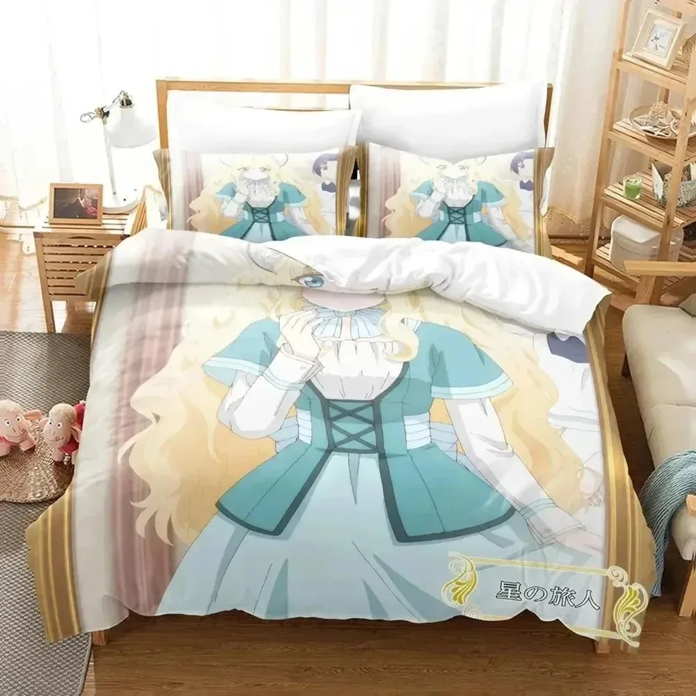 

Anime Bibliophile Princess Bedding Set 3D Printed Suitable for Bedroom Duvet Cover Set With Pillowcases Kids Home Textile
