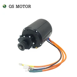 QS MOTOR Liquid Cooled QS138 V3 4000W 90H Mid Drive Motor with Gearbox and Better Temperature Resistance