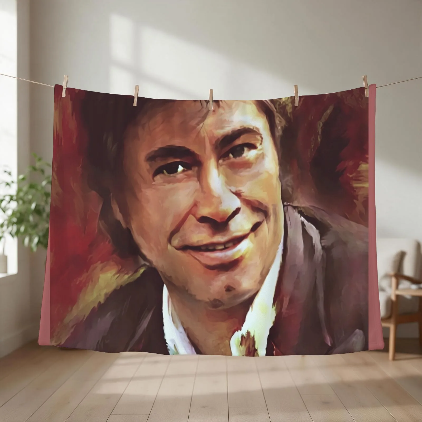 Roy Black ,German singer and actor Throw Blanket couch cozy soft plush fuzzy picnic outdoor blanket