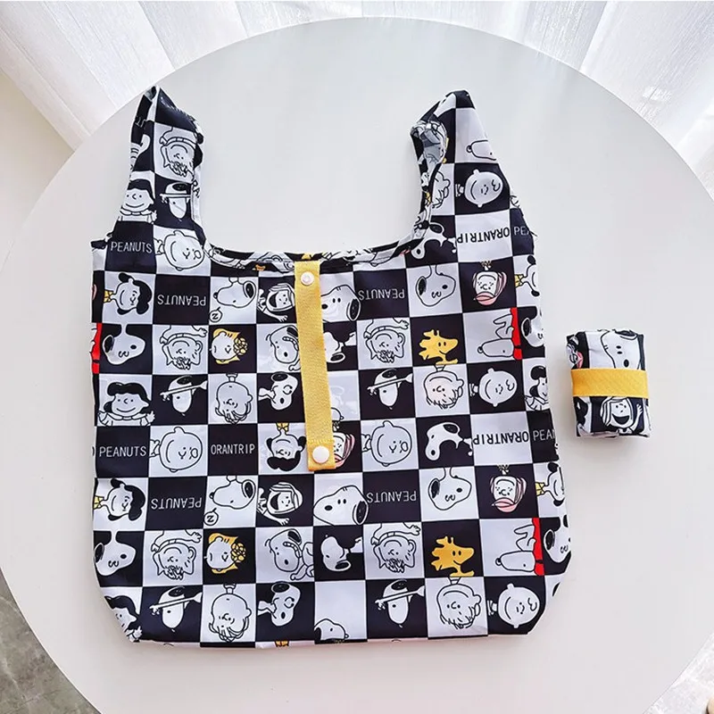 

Foldable Environmental Shopping Bag 47x42x6cm Snoopy Cartoon Cute Women Shoulder Bag