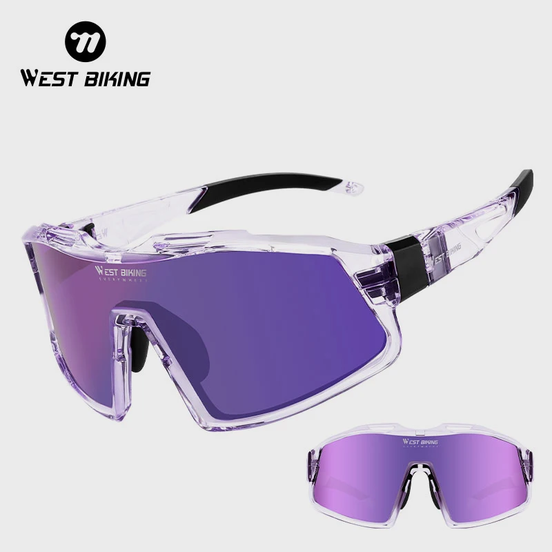 

WEST BIKING Men Polarized Sunglasses Driving Fishing Glasses Built-in Myopia TR 90 Frame High-definition UV400 Cycling Eyewear