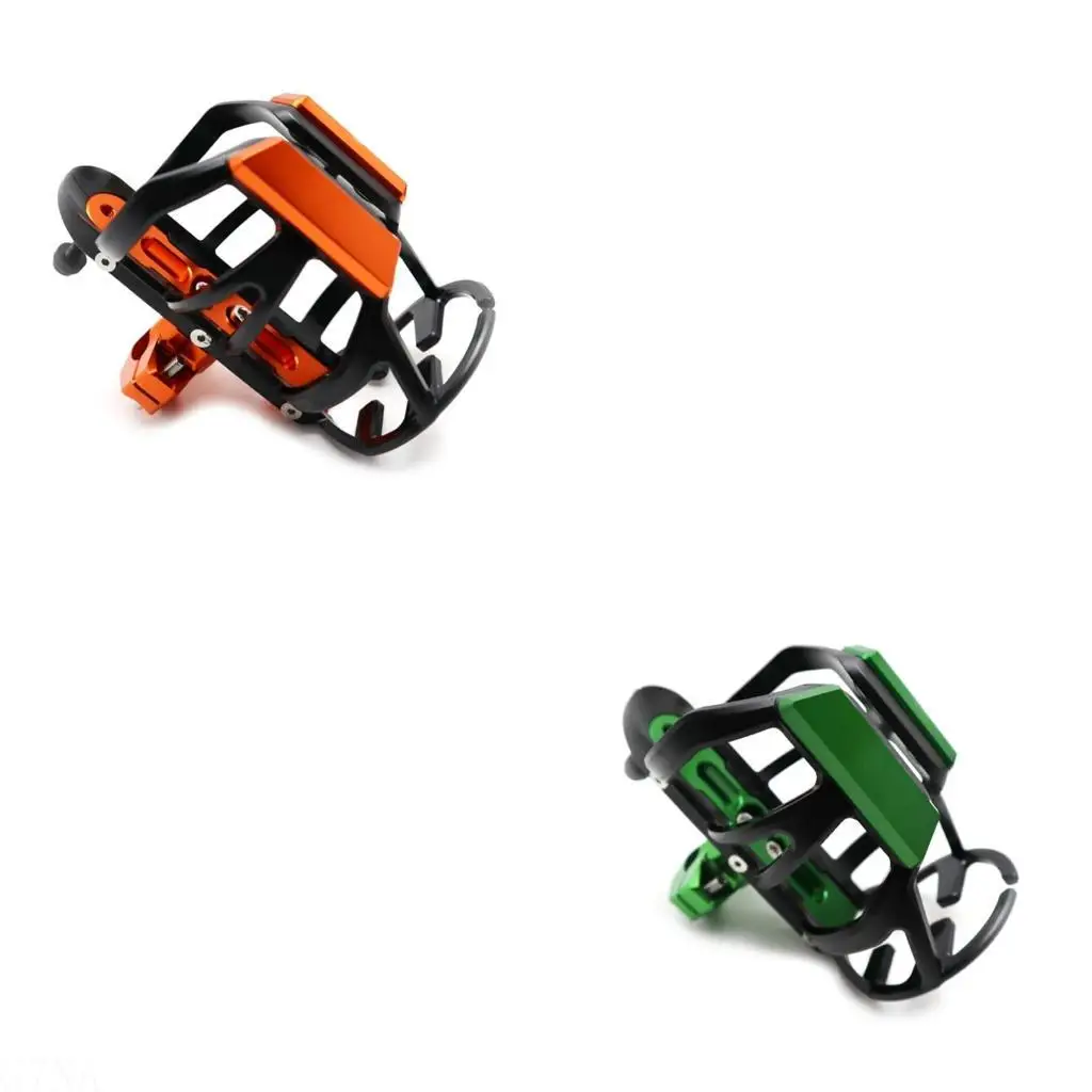 

G7NA Motorbike Handlebar Water Bottle Cage Aluminum Alloy Beverage Drink Cup Holder Stand Mount for Scooter Motorcycle MTB