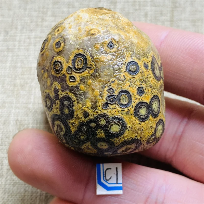 

Natural Gobi Tiger Skin Stone Angel Eye Energy Chakra Mineral Specimen Crystal Healing Home Ornaments