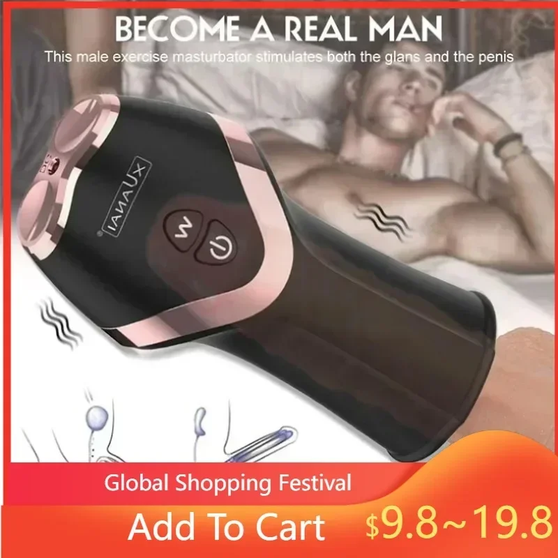 X-Mas لعبة الاستمناء التلقائي التحمل للرجل آلات الحلب الرجال الذكور الجنس الاستمناء 18 Eilik روبوت 10 وضع فراغ Sucti #2