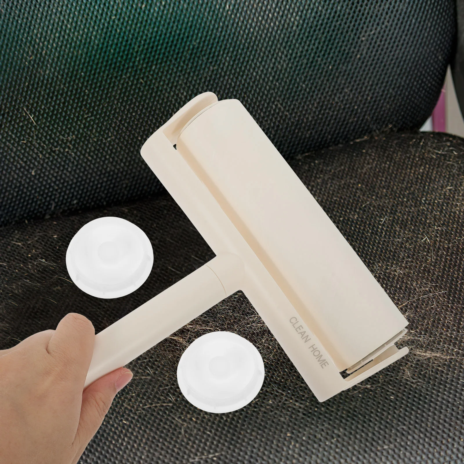 

10Pcs Lint Roller Plug Plastic Replacement Covers Reusable Sticky Roller Accessory for Pet Hair Clothes Carpets Car Seat