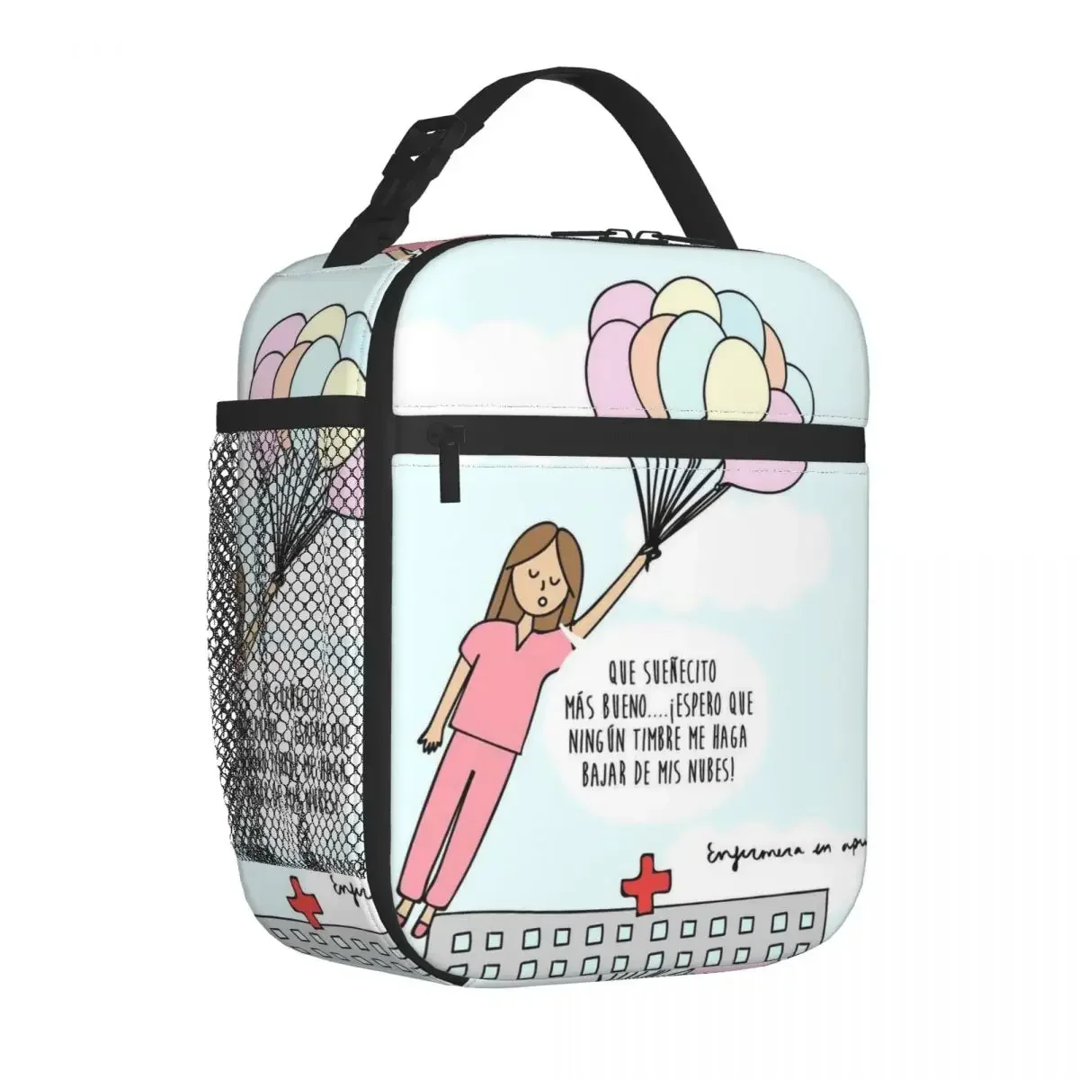 Insulated Lunch Bag Enfermera En Apuros Doctor Nurse Medical Health Lunch Container Cooler Bag Lunch Box Tote College Outdoor