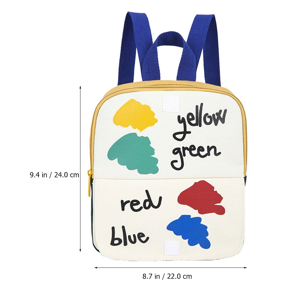 Mochila pequeña de tela de algodón para niñas y niños, mochila escolar ajustable suave y ecológica para niños, adorables y encantadores