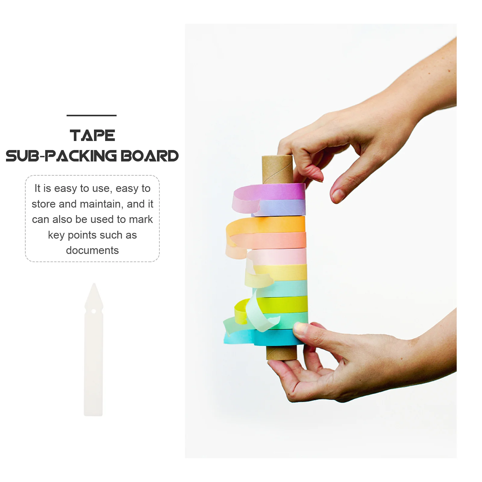 

50pcs Washi Tape Sub-Packing Plates Portable Tape Holder For Home Office School Plastic Storage Organizer Decorative