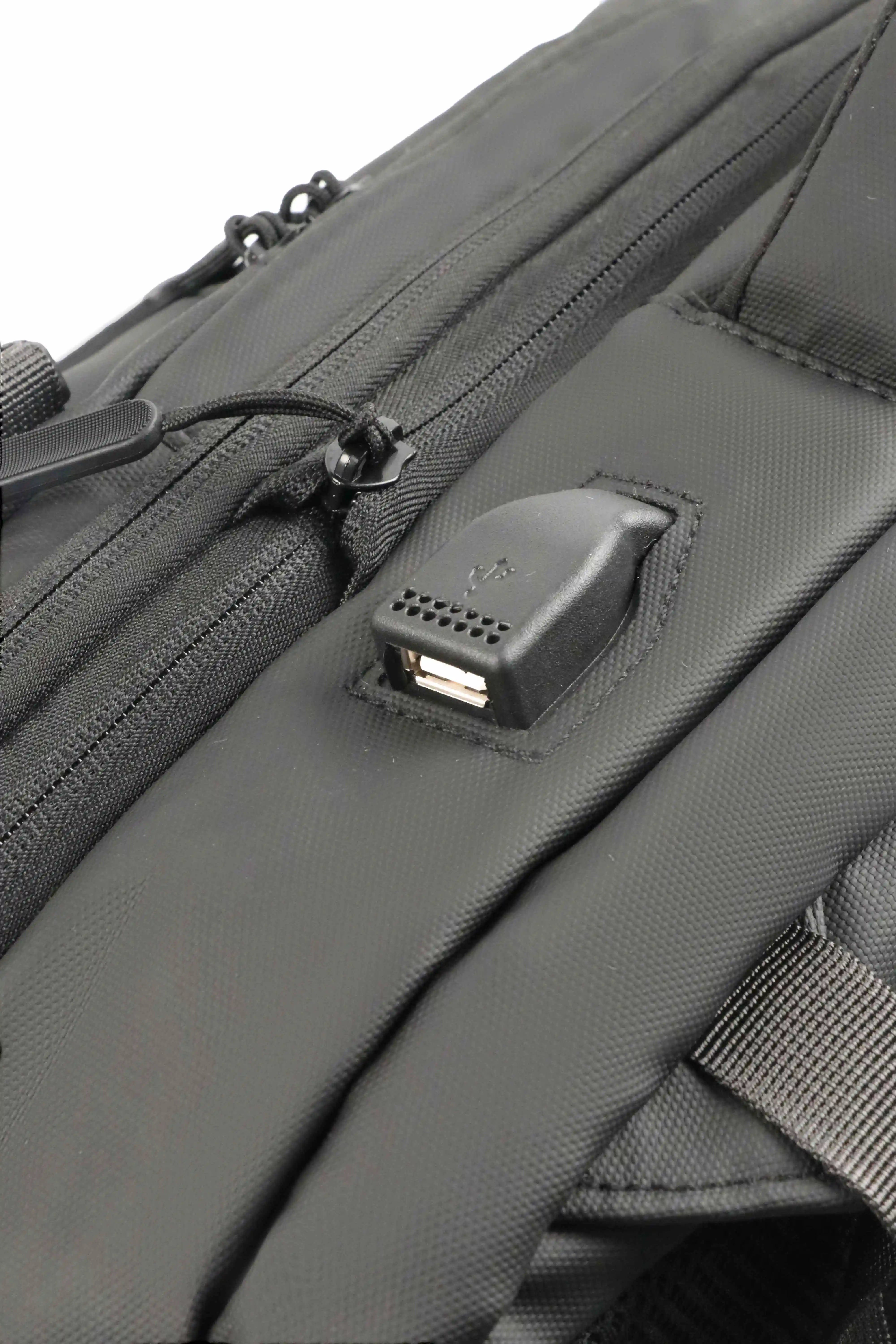 XOKY-mochila de viaje para hombre, morral de negocios expandible con USB, de gran capacidad, impermeable, para ordenador portátil