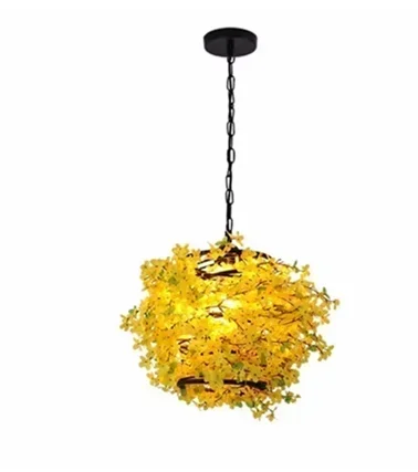 Nordic Industrial style plant light bulb pendant lamp theme restaurant bar atmosphere bar dining lighting