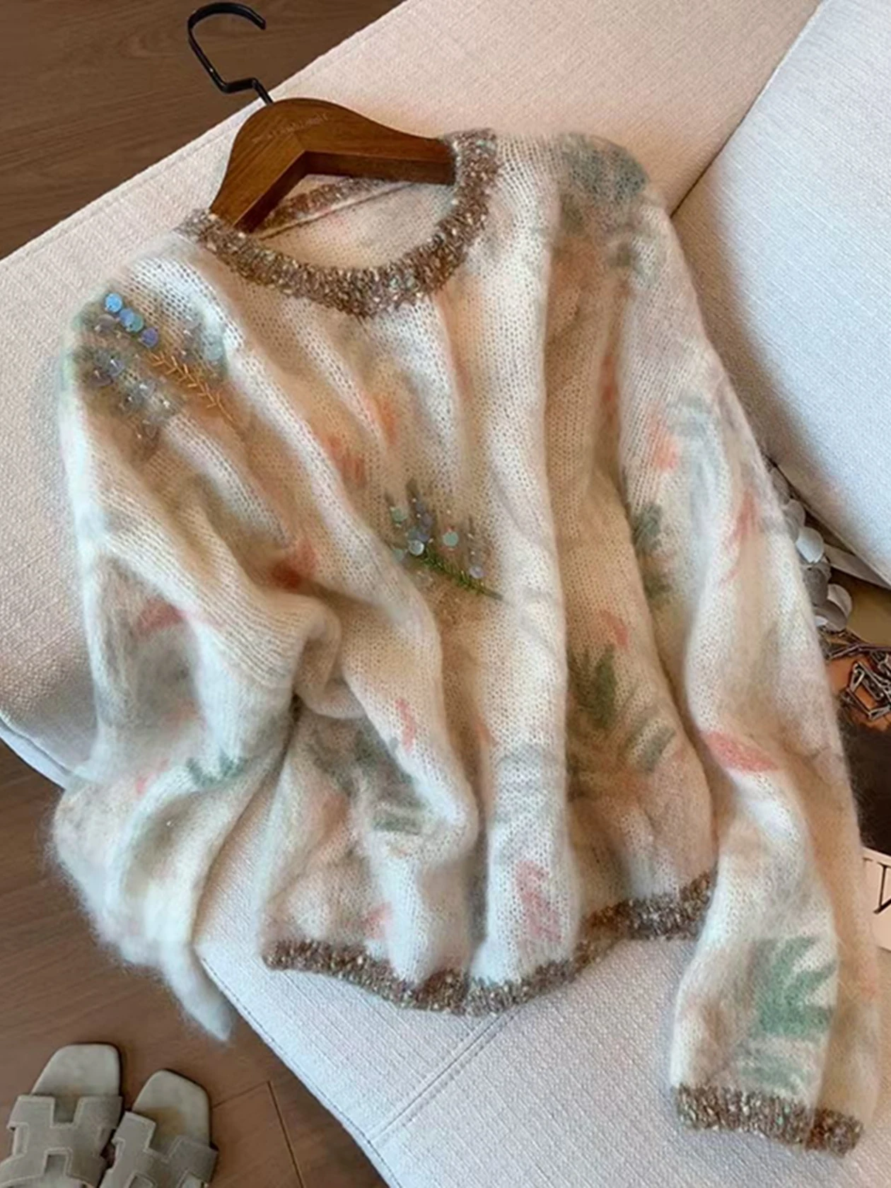 

Вязаная футболка Camere Lazy Sle, свитер для женщин, южное масло, элитный модный бренд, изготовленный из переработанного целлюлозы F...