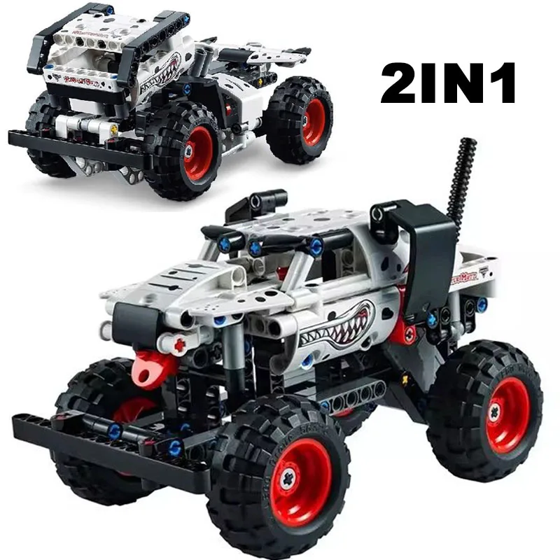 Technical Spotted Dog Off-road Racing Building Blocks Hypercar 42150 Brick Cross Country Vehicle  Model Toys Kid Adult For Gifts