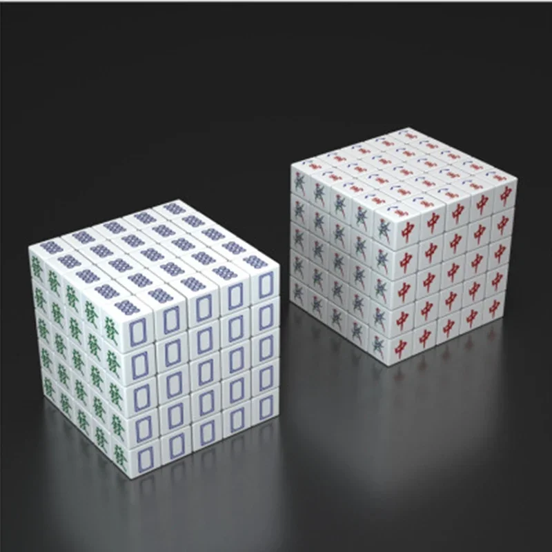 1pc Mahjong Magic Cube, The Perfect Combination Of Mahjong Game And Magic Cube, A Creative And Stress-relieving Gift For Friends