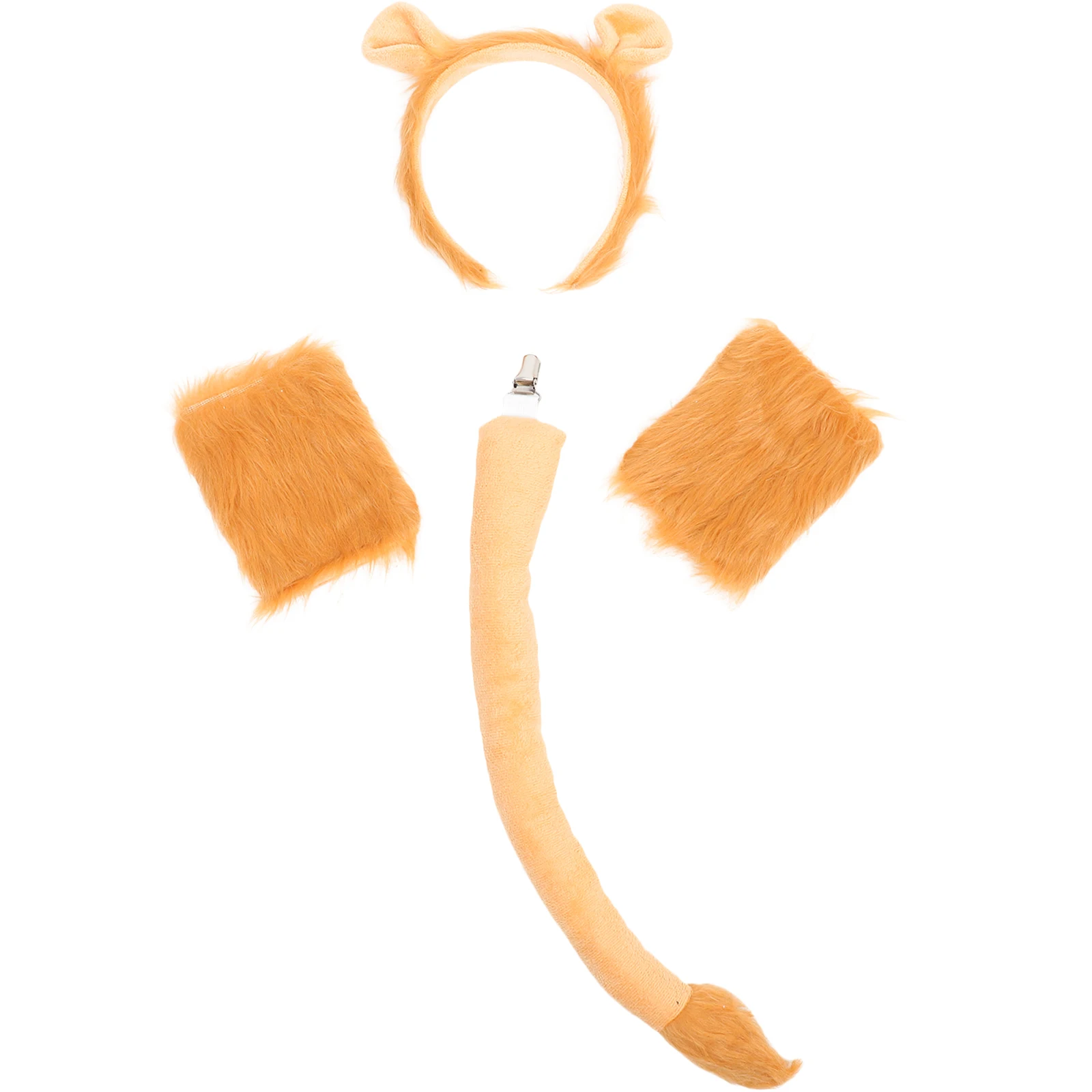 

Lion Costume Brown Ears Headb Tail Gloves Adult Teen Party Supplies Halloween Lion Ears Headb Cosplay Accessories