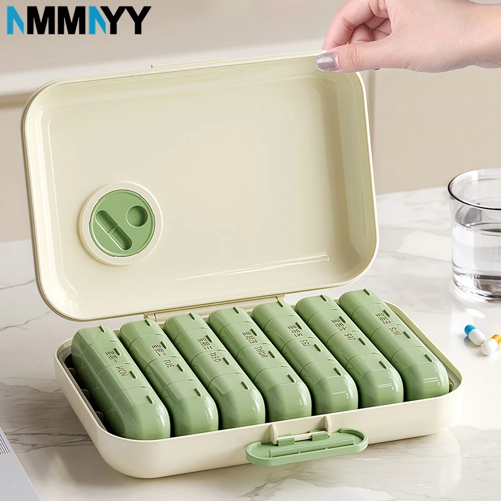 

Еженедельный органайзер для таблеток 3/4 раза в день, коробка-органайзер для таблеток для лекарств, органайзер для ежедневных таблеток, контейнер для путешествий, витамины, лекарства