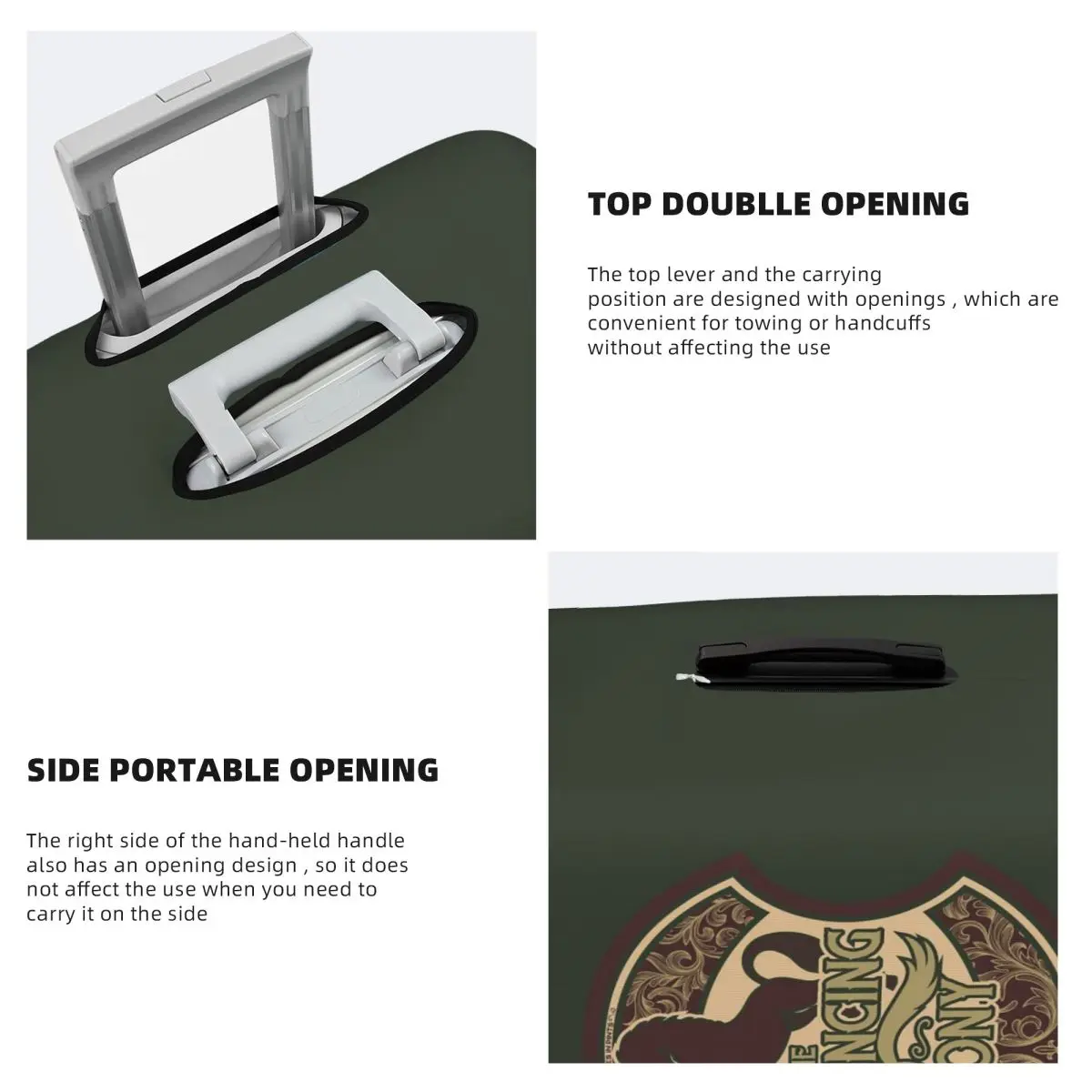 Prancing pônei mala capa proteção elástica viagem bagagem protetor capas para 18-32 Polegada