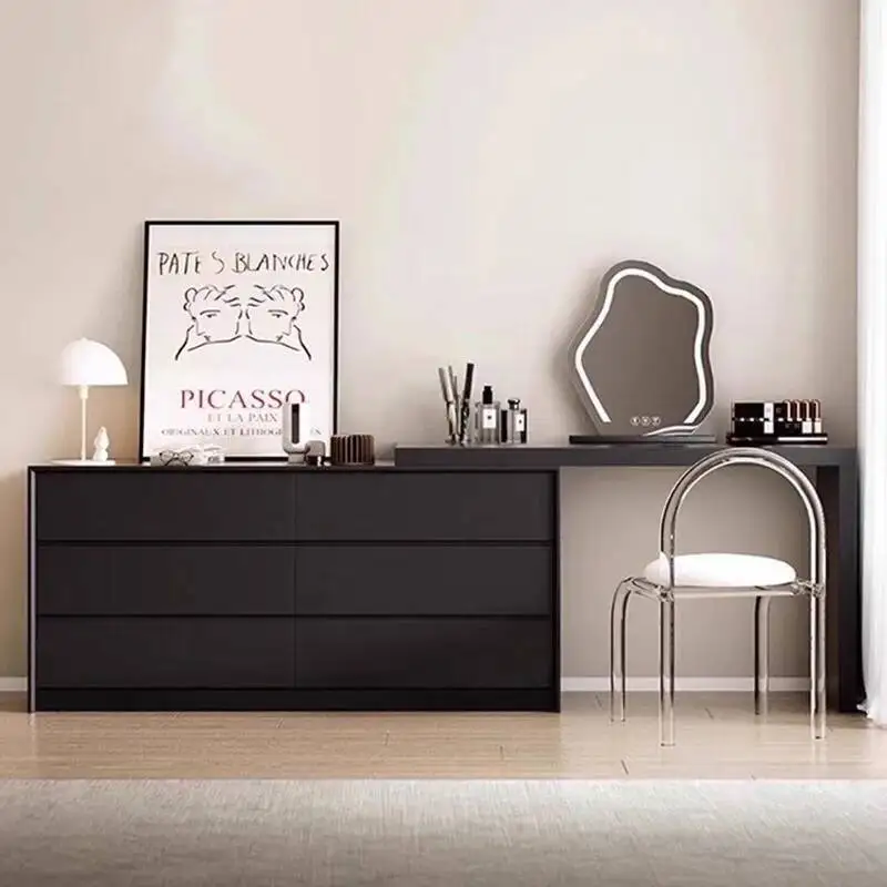 

Table Modern Bedroom Living Room Vanity Makeup Mirror Cabinet Nail Dressing Table Study Bedside Penteadeira Trendy Furniture