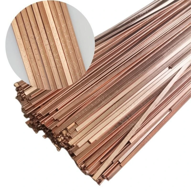 5pcs Phosphor Bronze Flat Brazing Rods Corrosion Resistant Copper Welding Rod Fast Easy Soldering Hand Repair Tools