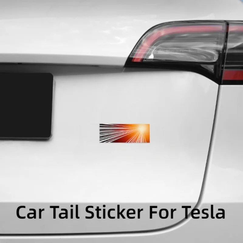 

Для Tesla Model Y Juniper Time Space Tunnel PLAID декоративная наклейка для модели 3 Y S X Cybertruck Tail Mark 2025 аксессуары