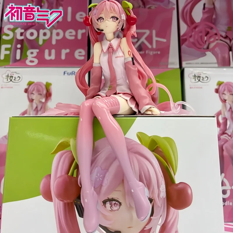 

Hatsune Miku Anime Figure Pink Dress Pvc Model Action Toys Cherry Pink Cherry Blossom Decoration Collect Birthday Gift Toys