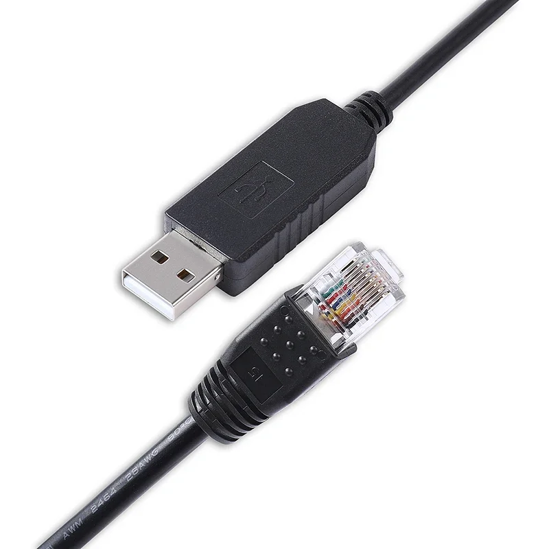 Cabo bms rs485 up2500 cabo de comunicação de console de bateria de fosfato de lítio-lon usb para rj45 8p8c cabo de serviço de depuração