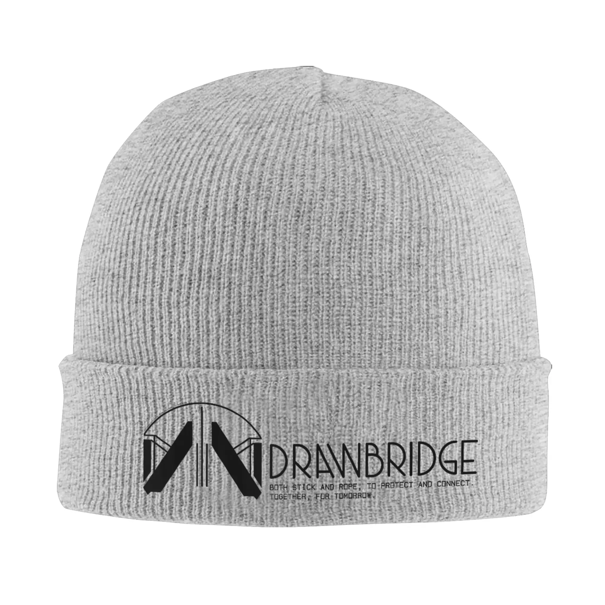 Drawbridge Logo Death Stranding Knitted Caps Women's Men's Beanies Autumn Winter Casual Hats Acrylic Video Game Crochet Cap