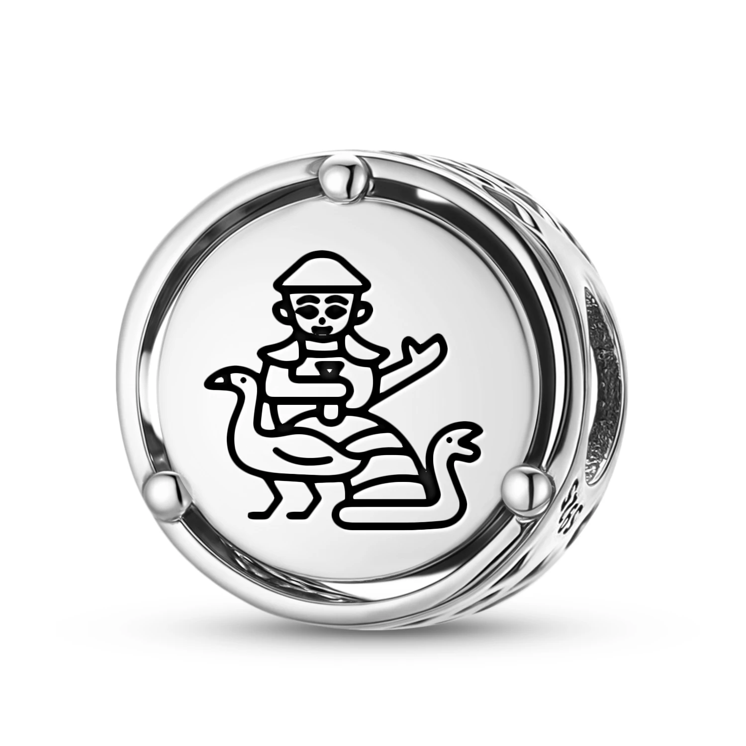 

925 Sterling Silver Sumerian Nanshe Charm Fit Original Bracelet Diy Jewelry Accessories Family Bead