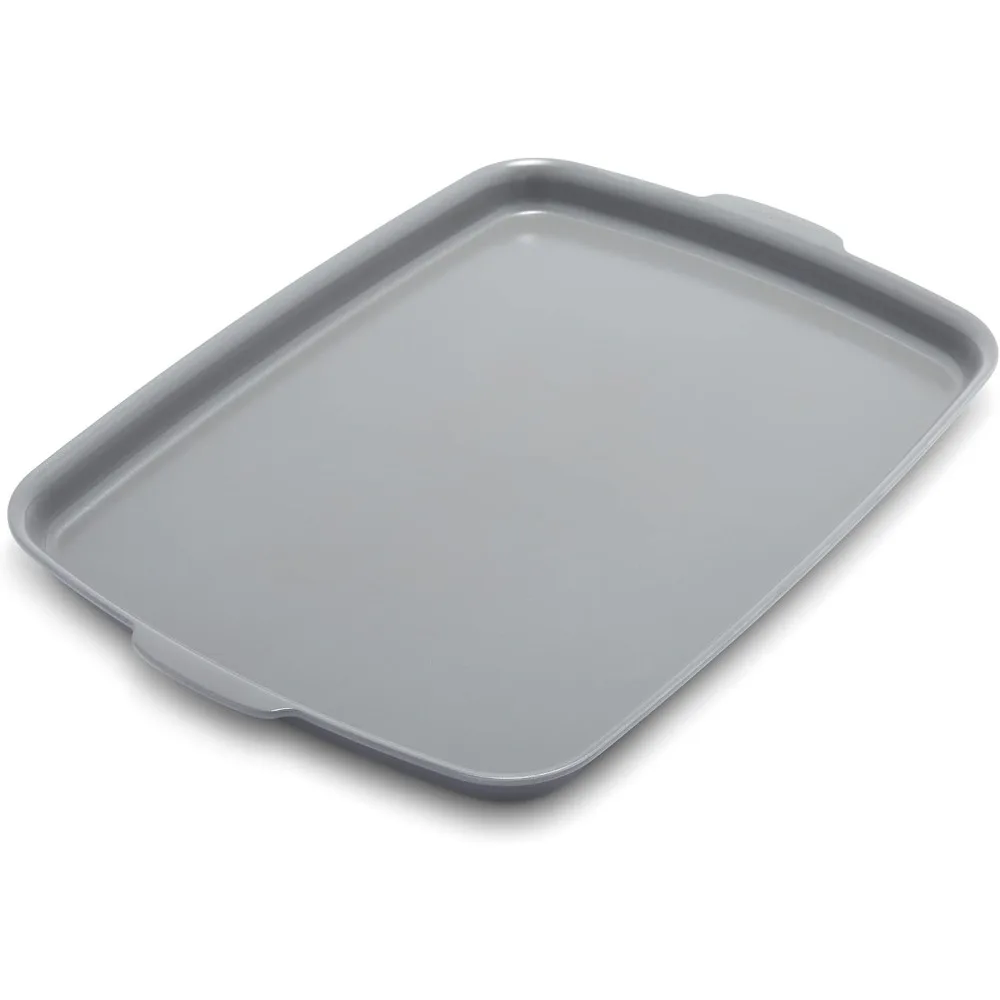

Healthy Ceramic Nonstick Baking Pan 18x13 Inch, Oven Safe to 600F, Dishwasher Safe, Warp-Free & PFAS-Free