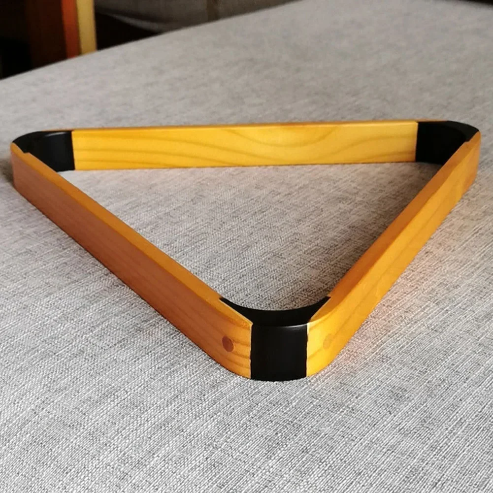 Marco triangular de madera para bolas de billar, accesorio de 9 bolas, 57,2 MM, perfecto para mesas de billar americanas