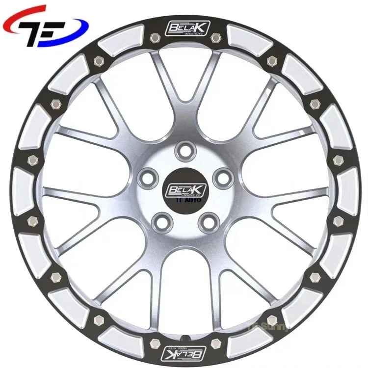 17x10J Aluminum Racing Car Beadlock Forged Negative Offset 6x139.7 Wheels