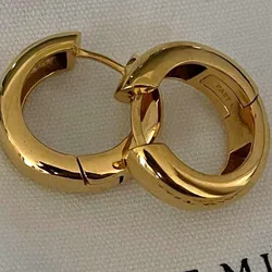 Thick huggie hoop earrings for women stainless steel hoop earrings minimalist jewelry waterproof jewelry new