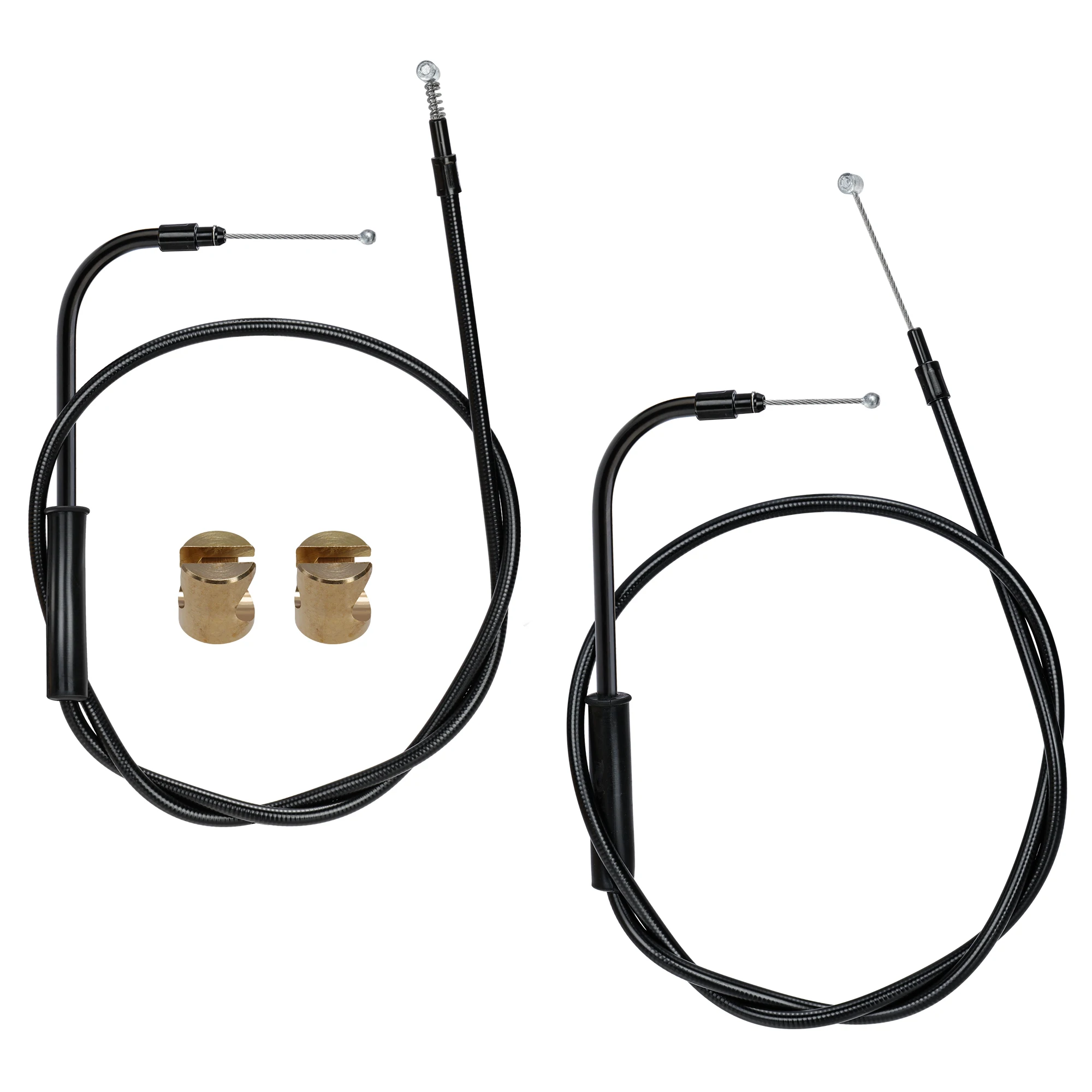 

102/107CM Stainless Steel Braided Throttle Idle Cable for Harley 2000-2006 Touring Road Street Electra Glide 2007–2010 Softail