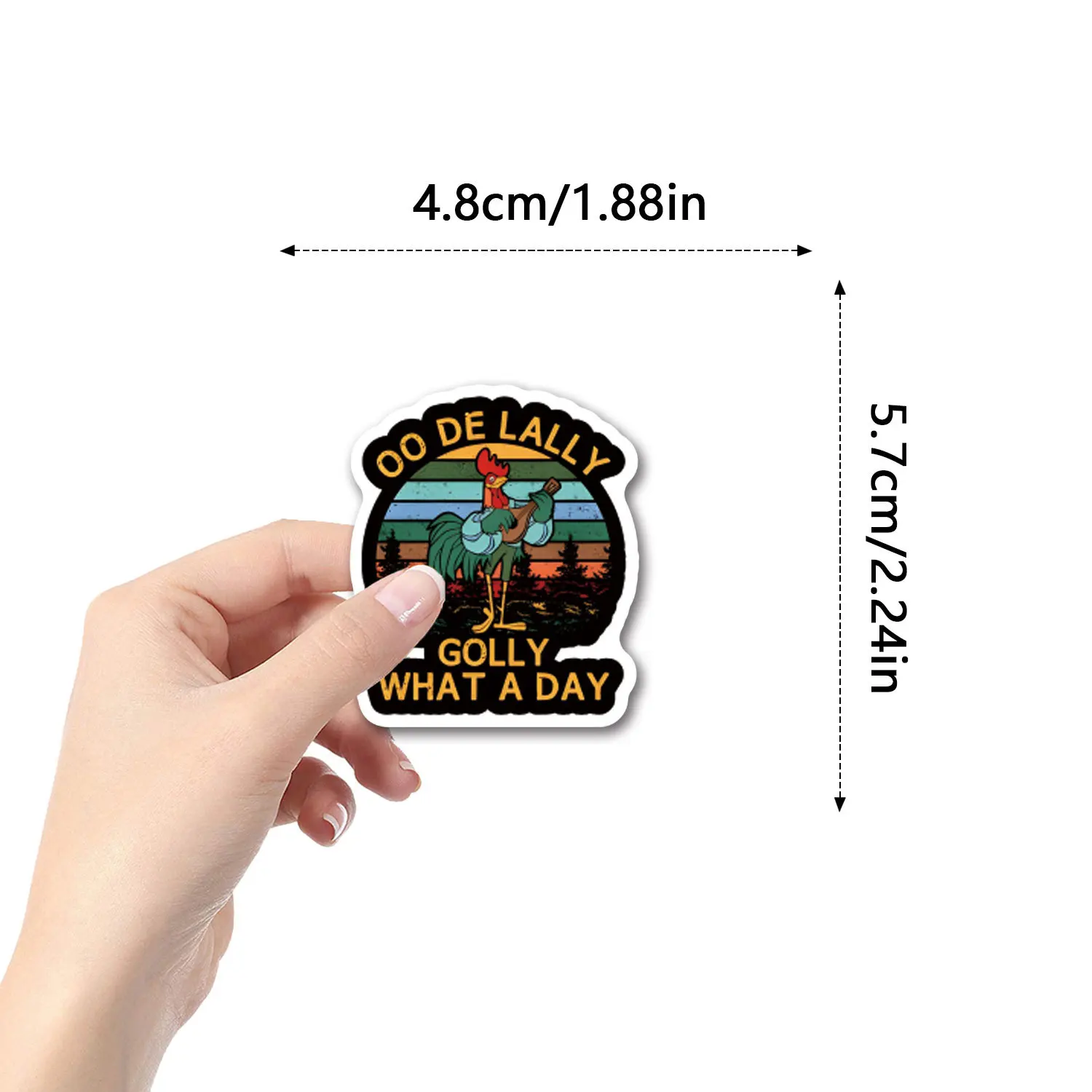 ملصقات كرتون روبن بغطاء رأس ، ملصقات ذاتية الصنع ، سكرابوكينغ ، هاتف ، أمتعة ، لوح تزلج ، شارات مقاومة للماء ، 55 led #6