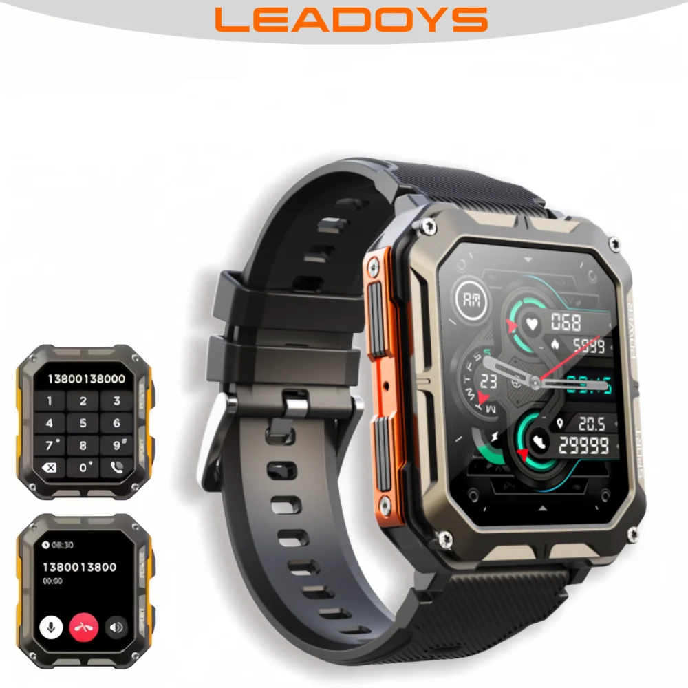 

Leadoys c20pro Smart Watch Man 1.83-inch Touchscreen Bluetooth Calling Heart Rate Monitor Sports Fitness Tracking Woman Smartwat