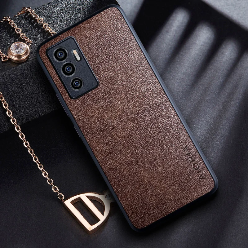 Case for Vivo V23e V25e V21e V23 V25 V21 4G 5G coque with Retro business PU leather Skin design phone cover for vivo v23e case