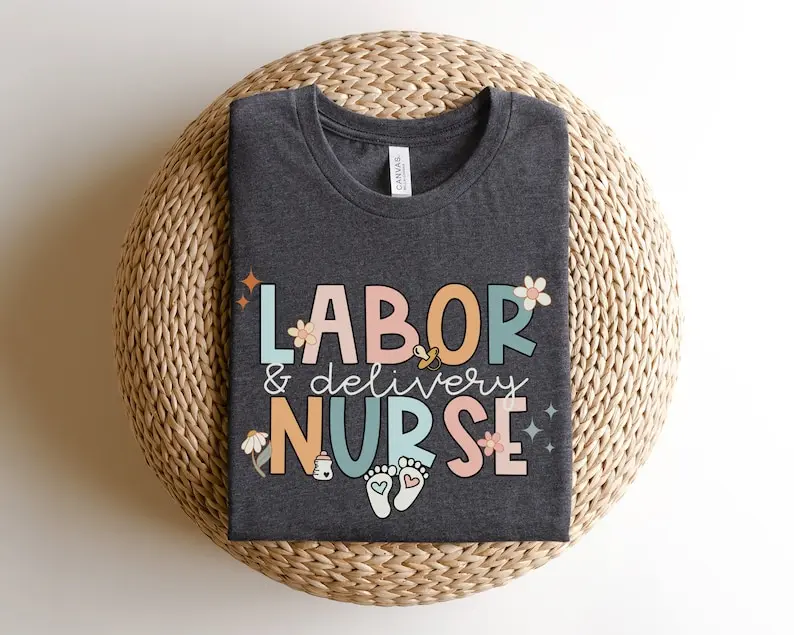 Labor and Delivery Nurse Shirt L&D Baby Appreciation Gifts L and D Tees 100%Cotton Short Sleeve Top Tees goth y2k Drop shipping