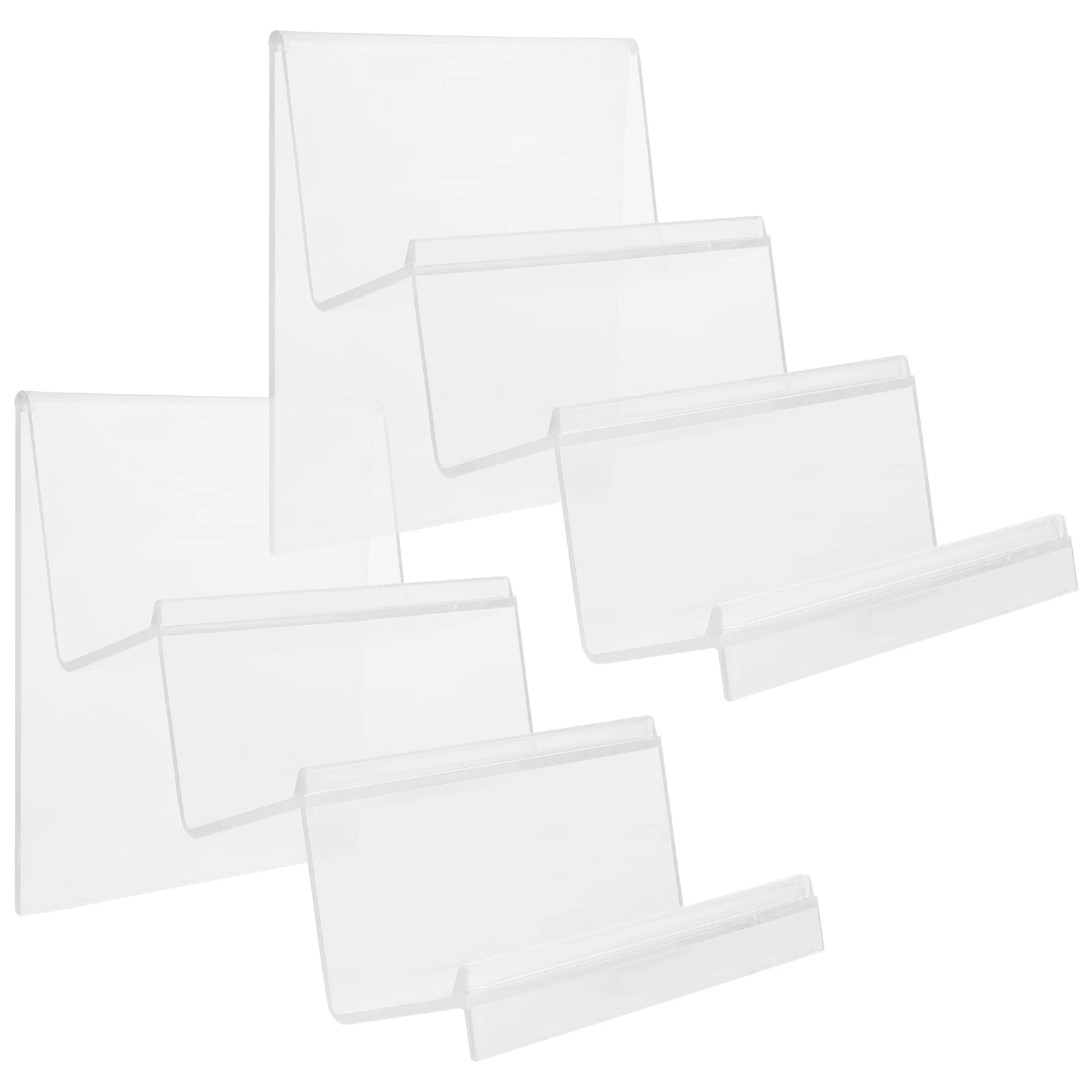 

2Pcs Acrylic Wallet Display Rack Clear Purse Stand Holder Handbag Organizer Jewelry Cosmetics Shelf Shop Home Countertop Display