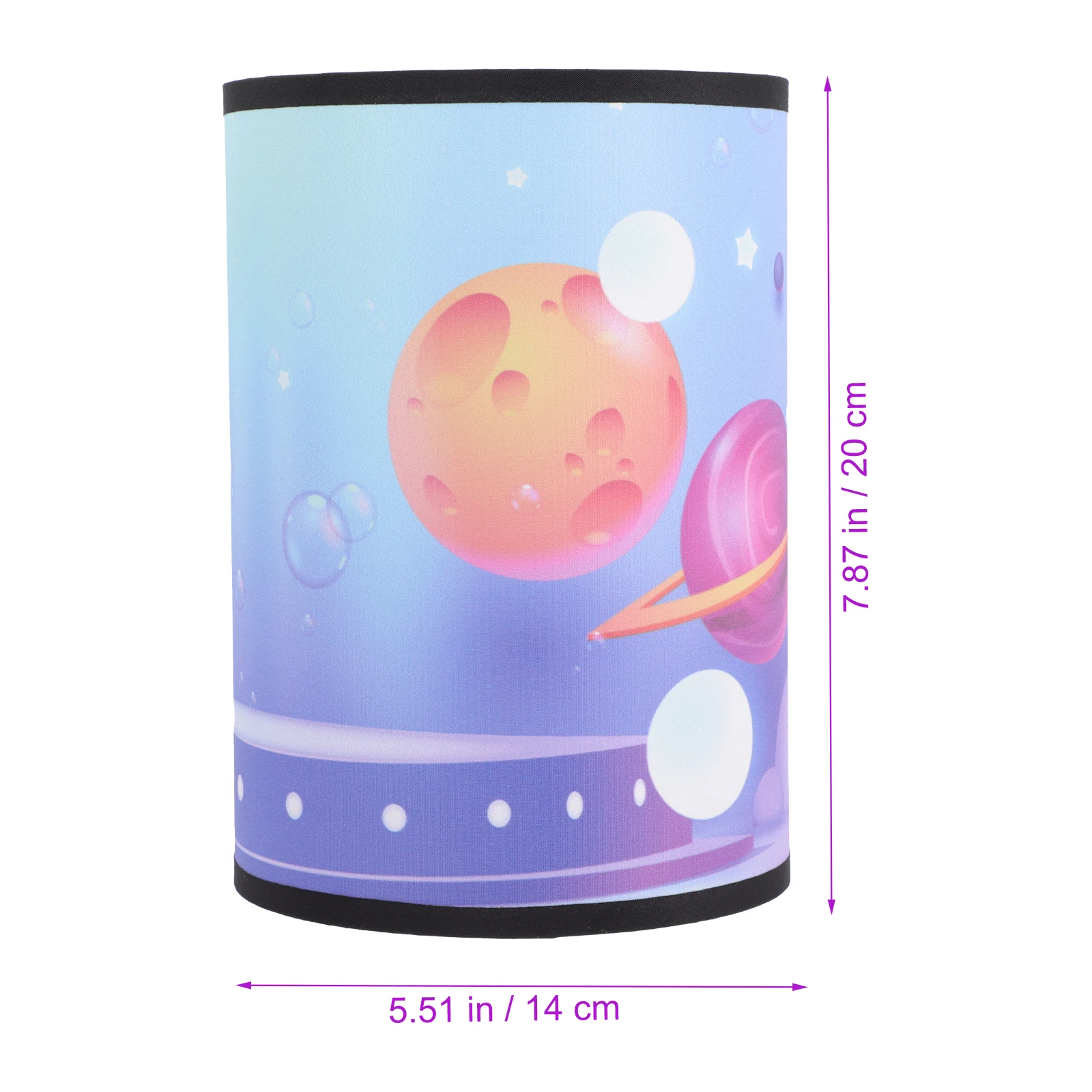 

Cartoon Kids Table Lamp Shade Space Pattern Fabric Light Decor For Bedroom Floor Lights Kids Room Gift 3D Space Theme