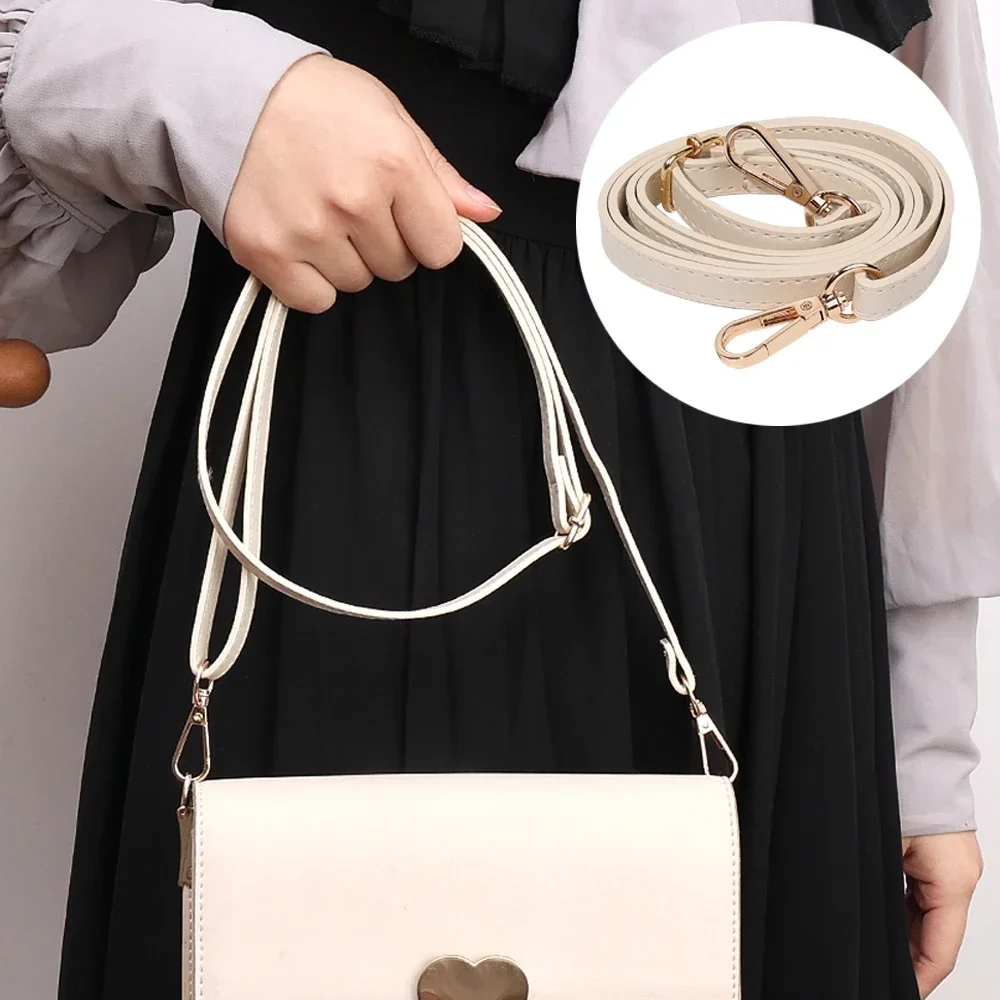 125CM Replacement Long Bag Strap PU Leather Shoulder Bag Strap Accessories for Handbag DIY Crossbody Adjustable Shoulder Belts