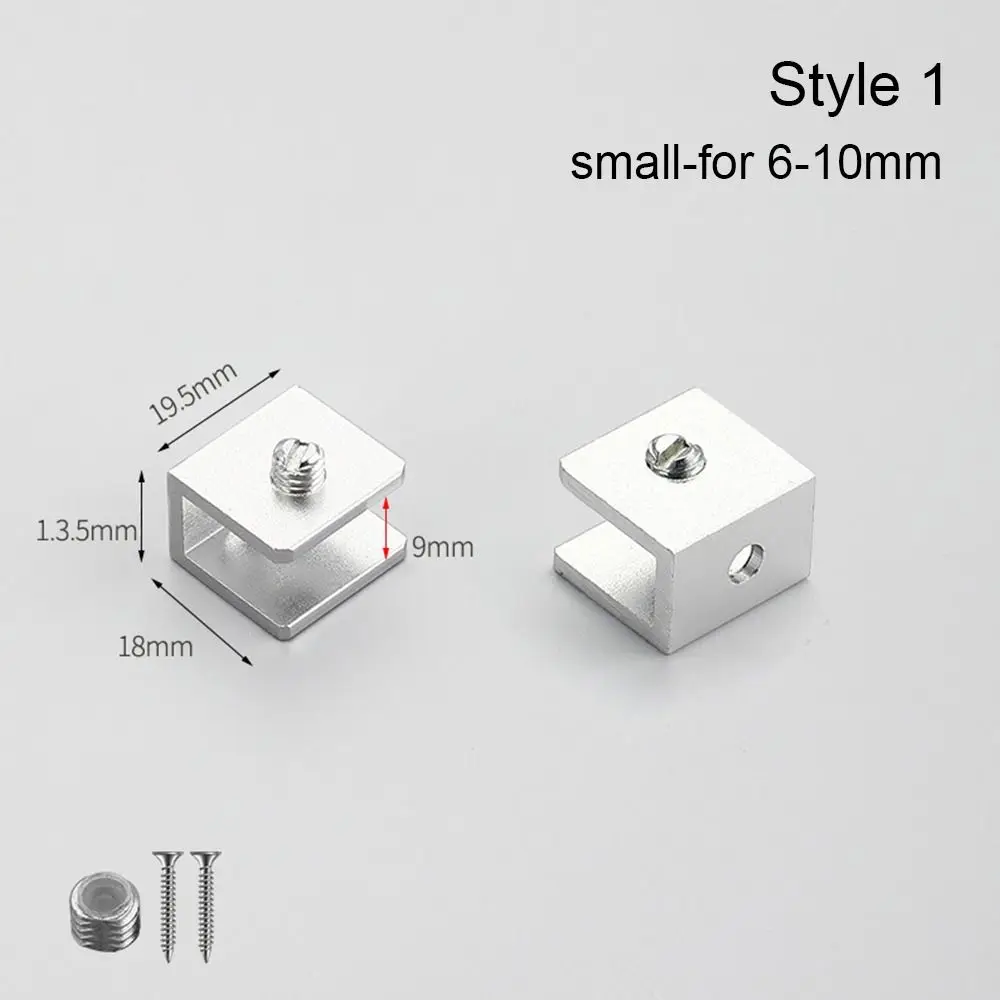 Durable Panel Bracket Glass Clamp Shelves Clips Shelf Holder Support Shelf Holder Clip Furniture Hardware For 6-12mm