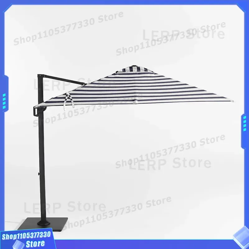 Heavy Duty Metal Garden Umbrella Base with Zebra Print Canopy Top for Outdoor Terrace Patio Furniture Weather Resistant Stand