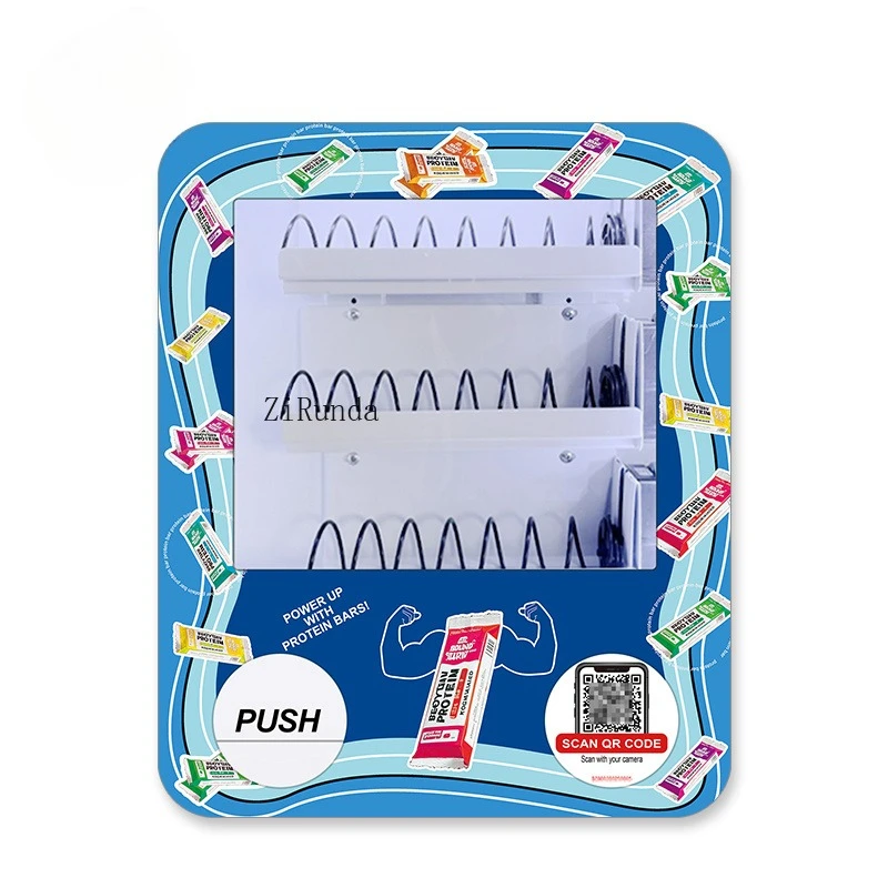 QR code vending machines, refillable protein bars, condoms, snacks, hotels, gums, hair salons