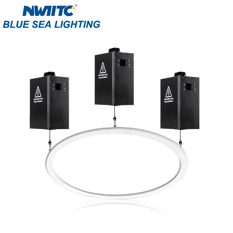 

9m Kinetic LED Ring RGBW Projection Lights 300W Power for Hotel Decorations