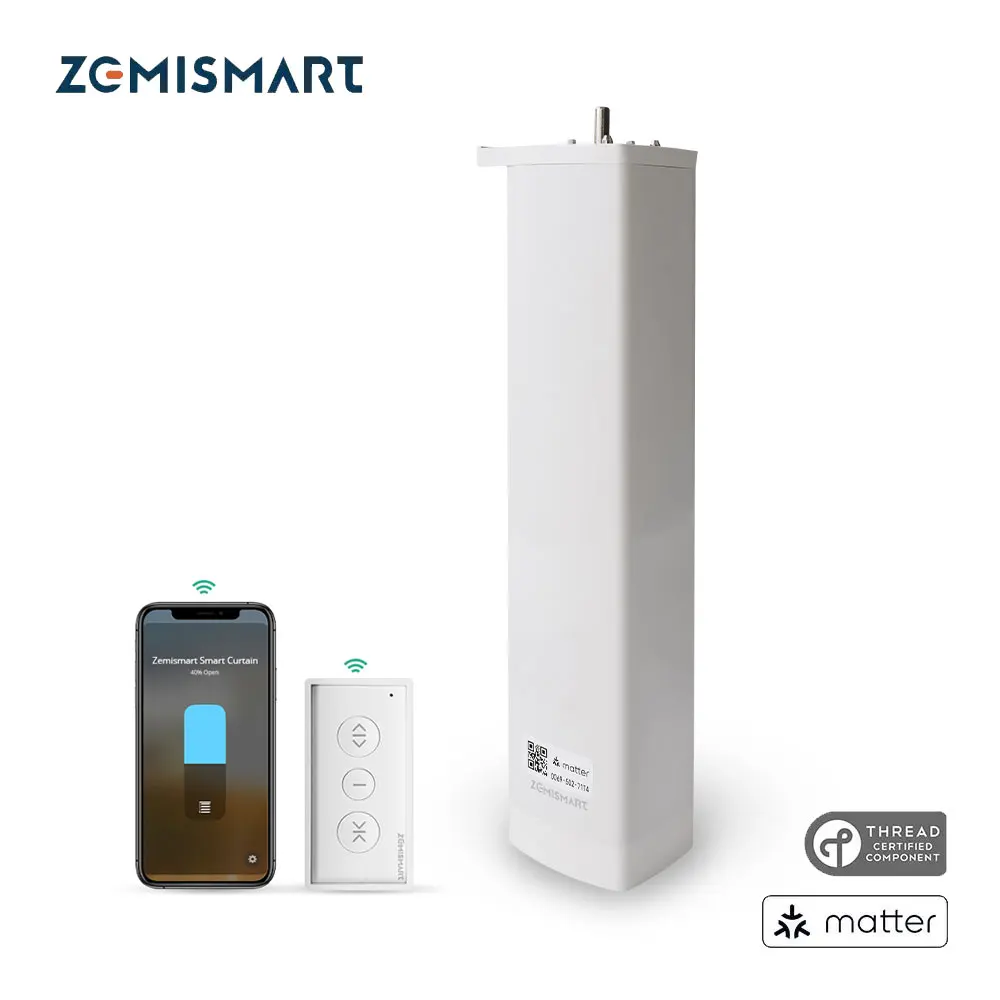 Matter Over Thread Smart Sliding Curtain Motor Support Google Home Smartthings Homekit Alexa Control Automatic Curtain System