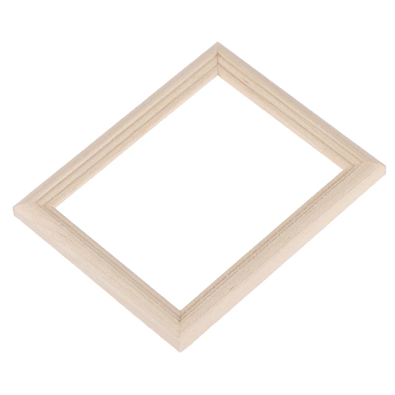 1/12 دمية مصغرة إطار صور خشبي نموذج اللعب اكسسوارات الأثاث