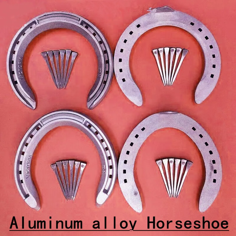 4 soles 24 nails Aluminum alloy horseshoe iron horseshoe speed racing horse shoe nail horse equipment horse harness supplies