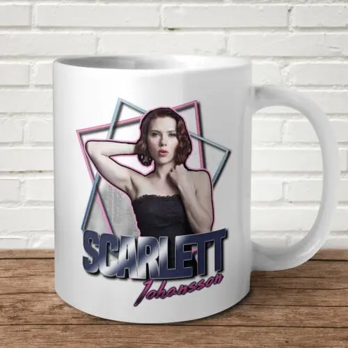 Scarlett Johannson Homage Mug Sexy Woman Present Gift Superhero Widow Powerful