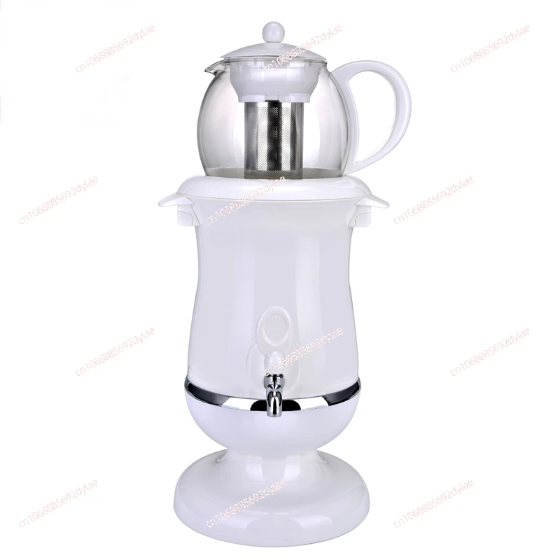 110-127V 1000W 2.5L White Color   Samovar Electric Kettle Heat Preservation Rotating Tea Maker